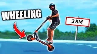 FAIRE LE PLUS GROS WHEELING EN TROTTINETTE ÉLECTRIQUE ! Kukirin G3