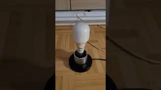 Allumage d'une lampe fluocompacte PHILIPS Softone 20W 230v E27 au ralenti