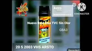 Raid Max TVC Argentina Latinoam&eacute;rica kinemaster Astro Noticias 2003 VHS