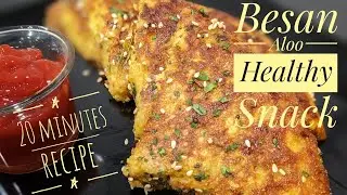 Besan-Aloo Snack - instant breakfast recipe