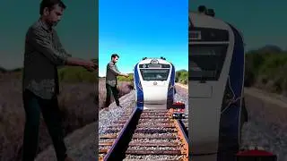 new train video😱🤣 high speed train ,funny video Shatabdi ,Rajdhani BandeBharat #shorts #shortsfeed