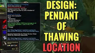 Design: Pendant Of Thawing Vendor Location (WoW TBC)
