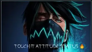 TOUCH IT ATTITUDE STATUS 🔥BLACK SCREEN LYRIICS | ENGLISH  SONG🎵|THUNDER BOY STATUS