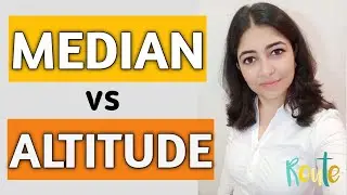 Difference between median and altitude || triangles || median vs altitude|| class 7