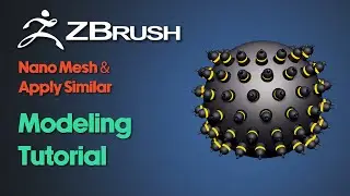 ZBrush Beginner Modeling Tutorial | Nano Mesh and Apply Similar