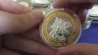 Silver Strike Collection from Casinos and Resorts - Over 200 Tokens