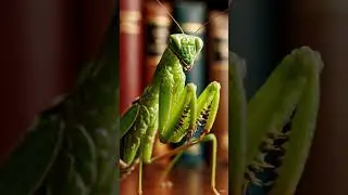A mantis this big looks like a real beast 😳🦗#MacroGiants #macroinsects #giantbugs #shortsviral