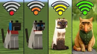 Cat with Random Wi-Fi in Minecraft Experiment