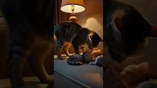 Quiet Night with a Mother Cat