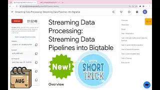 [NEW] Streaming Data Processing: Streaming Data Pipelines into Bigtable || #qwiklabs #googlecourses