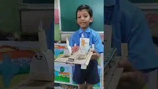 Train prepared with match box,craft work done by matchbox by grade 2 student, Train