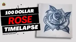 100 Dollar Rose Timelapse Tattoo