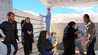 Grandpa's terrible illness: Javad and Majid try to build Baqer nomadic house😱👨&zwj;❤️&zwj;👨🥰🥶
