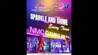 Enjoy Gaming Arcade in New Metro City Kharian Glow Park #glowpark #metrocity #gamingarcade #nmc