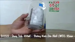Bộ 6 Lọ Thủy Tinh Pop Jar Ocean Nắp Thủy Tinh &ndash; B02523 &ndash; 650ml