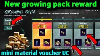 3.5 update new growing pack event explain in pubg/bgmi | uc return option growing pack event