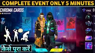 Chroma Cards Event Free Fire | How To Get Male Bundle | Ff New Event Today | Free Fire New Event