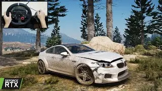 Restoration BMW M6 - GTA 5 - Logitech G29 Gameplay
