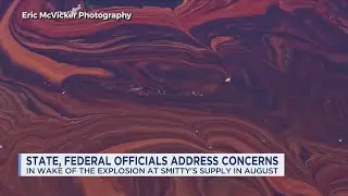 Gov. Jeff Landry calls for stronger response as cleanup continues at Smitty&rsquo;s Supply fire site