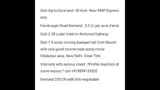 Land For Sale In Delhi NCR India