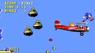 SONIC THE HEDGEHOG 2 SKY CHASE ZONE Walkthrough Full 1080p