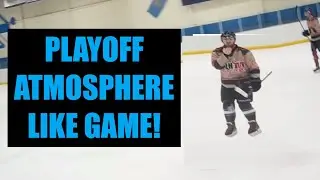 Edmonton Beer League Hockey! C-MEN VS. Beef Babies (Playoff Atmosphere Like Game!)