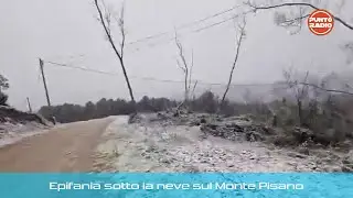 Epifania sotto la neve sul Monte Pisano
