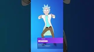 BREAKDOWN - RICK SANCHEZ SKIN Showcase Fortnite Dances Emotes! (Fortnite x RICK AND MORTY)
