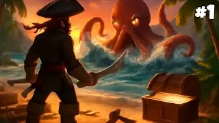 Island Par Mila Giant Octopus 🦑 😱 Aur Raft Banana Start Kiya! | Last Pirate