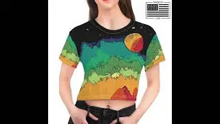 Scifi Lofi Scene Crop Top by #abysswares #altfashion  #ravewear #womensclothing #y3k