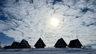 Beautiful Överkalix in the North of Sweden. Grand Arctic Hotel. @VanlifeRoy on the ice