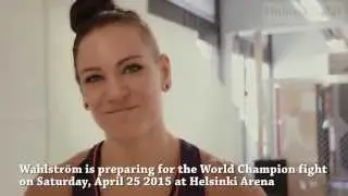 Eva Wahlstr&ouml;m - Training for the World Champion title fight in Helsinki on April 23 2015