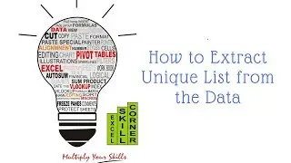 How to Extract Unique items from the list in Excel