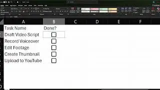 How to Insert Checkboxes in Excel New Feature