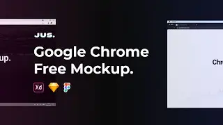 Free Google Chrome Web mockup for Adobe XD, Figma, Lunacy or Sketch | macbook, Windows | link below