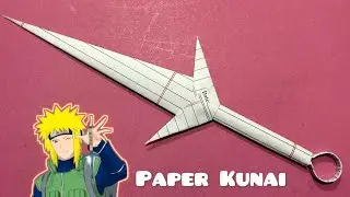How to make paper kunai knife origami paper kunai ninja star 