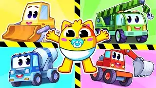 Construction Truck Songs 🏗️🚜 Family Time for Toddlers 🎶 Muffin Socks