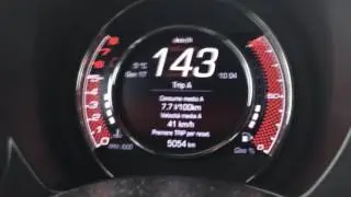 Acceleration 70/185 kmh Abarth 595 competizione stage 1