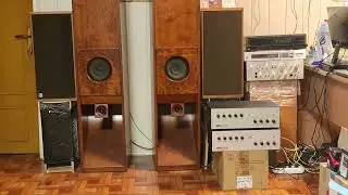 Klein Hummel Telewat E120N (dual mono) + рупорная акустика на широкополосных динамиках тест1