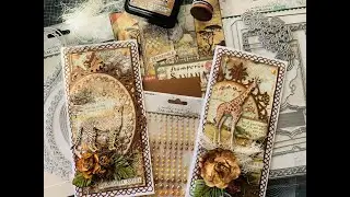 Stamperia Savana Paper, Studio Light Jenine's mindful art collection JMA-ES-CD141, JMA-ES-CD97