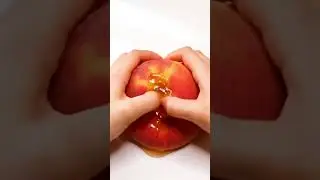Mango Cutting & Peach Slime ASMR 🥭🍑 | Satisfying Textures