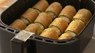 Involtini di zucchine in friggitrice ad aria: il contorno perfetto pronto in un lampo! ...