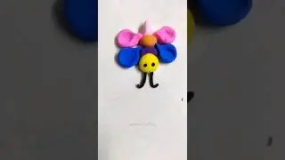 DIY how to make colour full clay butterfly 🦋#clayart #clay #craft #art