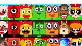 Incredibox Sprunki OC Phase 1 to Phase 3 Four (from Numberblocks), Joe Cat, Three, Two, One, Blossom