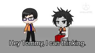 Tommy punching Combat Suit crashing into controlled funny short Gacha Club