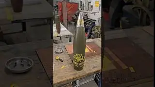 How Do We Do It? 105mm M1 High Explosive Projectile Restoration For The M1 Howitzer #military #army