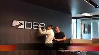 3D Office Signage for Dealer-FX by ArtSigns - (Installing with Threaded Rods) How To Install 3D sign