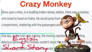 Crazy Monkey | Short story in English | Learn English with Story | Funny Story #EnglishImagine