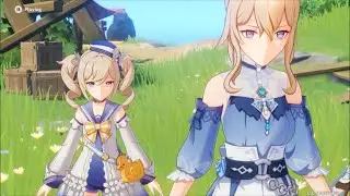 First In-Game Look On Jean's And Barbara's Beach Outfit - Genshin Impact