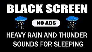 🌧 Serene Rainfall Depth | 8 Hours of Quiet Rain Sounds in Complete Darkness